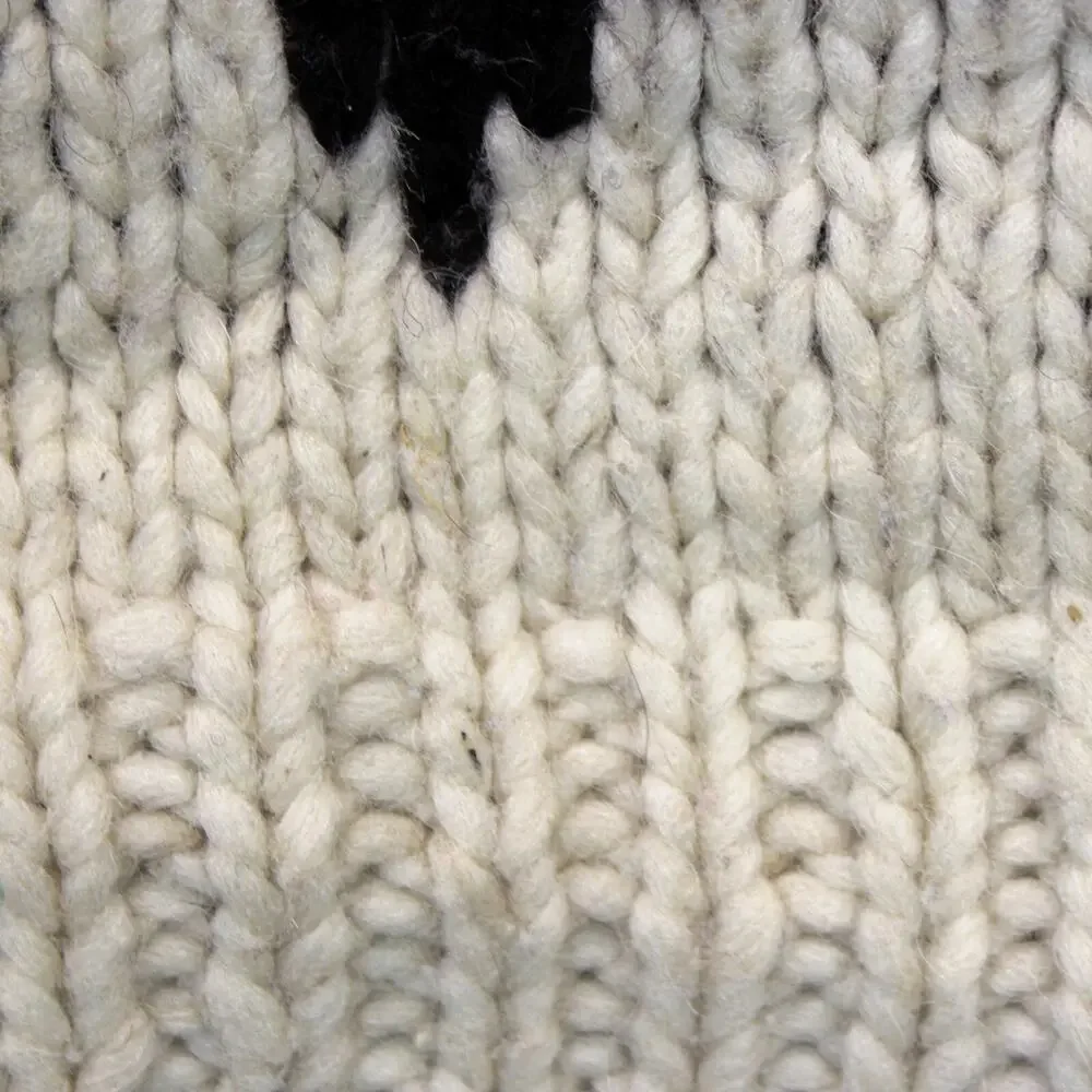 Rey Wear Vintage 100% Wool Fishermen Chunky Knit Pullover Sweater One Size